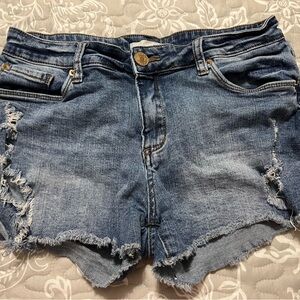 STS Blue Jean Shorts Distressed Raw Hem